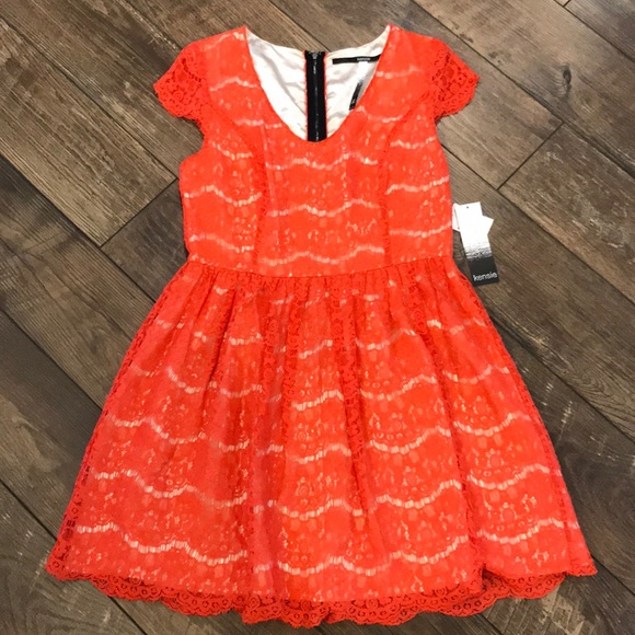 Kensie Dresses & Skirts - NWT Kensie Orange Lace Dress